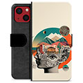 iPhone 13 Mini Premium Lommebok-deksel - Abstrakt Collage