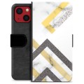 iPhone 13 Mini Premium Lommebok-deksel - Abstrakt Marmor