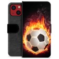 iPhone 13 Mini Premium Lommebok-deksel - Fotballflamme