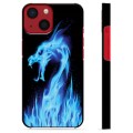 iPhone 13 Mini Beskyttelsesdeksel - Blå Flamme Drage