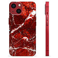 iPhone 13 Mini TPU-deksel - Rød Marmor