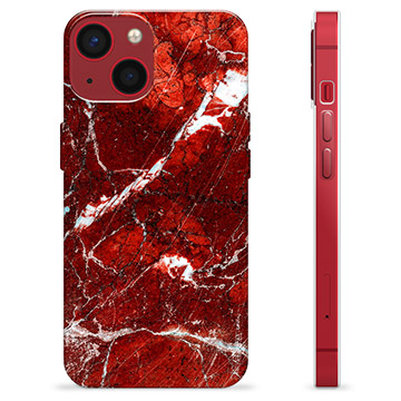 iPhone 13 Mini TPU-deksel - Rød Marmor