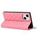 iPhone 13 Mini Lommebok-deksel med Sminkespeil - Rosa