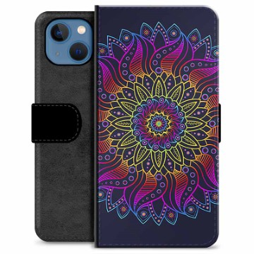 iPhone 13 Premium Lommebok-deksel - Fargerik Mandala