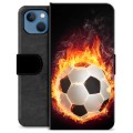 iPhone 13 Premium Lommebok-deksel - Fotballflamme
