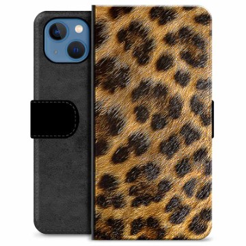 iPhone 13 Premium Lommebok-deksel - Leopard