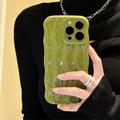 iPhone 13 Pro 3D Linear Wavy-etui - Grønn