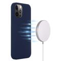 iPhone 13 Pro Max Liquid Silikondeksel - MagSafe-kompatibel - Mørkeblå