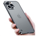 iPhone 13 Pro Max Metall Bumper med Plastbakside - Svart