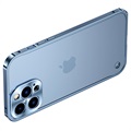iPhone 13 Pro Max Metall Bumper med Plastbakside - Blå