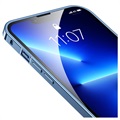 iPhone 13 Pro Max Metall Bumper med Plastbakside - Blå