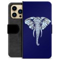 iPhone 13 Pro Max Premium Lommebok-deksel - Elefant