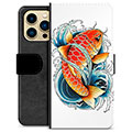 iPhone 13 Pro Max Premium Lommebok-deksel - Koi Fisk