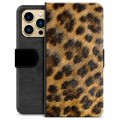 iPhone 13 Pro Max Premium Lommebok-deksel - Leopard