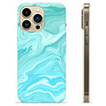 iPhone 13 Pro Max TPU-deksel - Blå Marmor