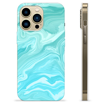 iPhone 13 Pro Max TPU-deksel - Blå Marmor