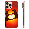 iPhone 13 Pro Max TPU-deksel - Hjertesilhuett