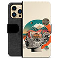 iPhone 13 Pro Max Premium Lommebok-deksel - Abstrakt Collage