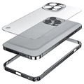 iPhone 13 Pro Metall Bumper med Plastbakside - Sort