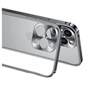 iPhone 13 Pro Metall Bumper med Plastbakside - Sort