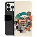 iPhone 13 Pro Premium Lommebok-deksel - Abstrakt Collage