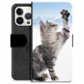iPhone 13 Pro Premium Lommebok-deksel - Kat