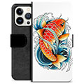 iPhone 13 Pro Premium Lommebok-deksel - Koi Fisk