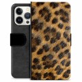 iPhone 13 Pro Premium Lommebok-deksel - Leopard