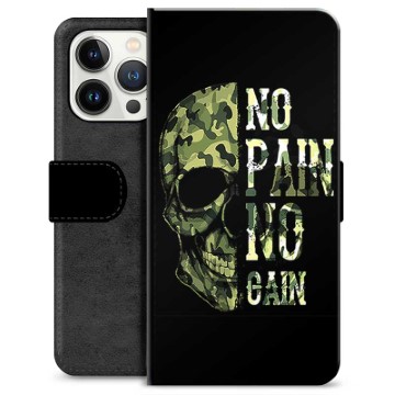 iPhone 13 Pro Premium Lommebok-deksel - No Pain, No Gain