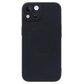 iPhone 13 silikondeksel med kamerabeskyttelse - MagSafe-kompatibel - svart