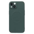 iPhone 13 Silikondeksel med kamerabeskyttelse - MagSafe-kompatibel - Grønn