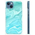 iPhone 13 TPU-deksel - Blå Marmor