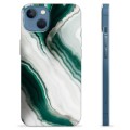 iPhone 13 TPU-deksel - Smaragdmarmor