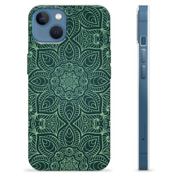 iPhone 13 TPU-deksel - Grønn Mandala
