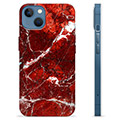 iPhone 13 TPU-deksel - Rød Marmor
