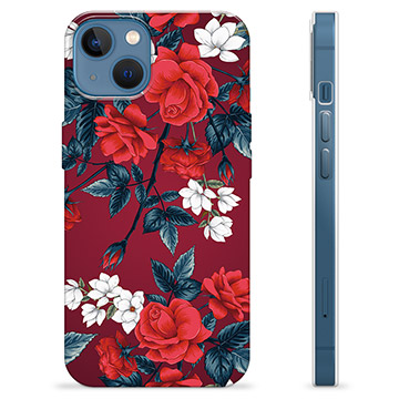 iPhone 13 TPU-deksel - Vintage Blomster
