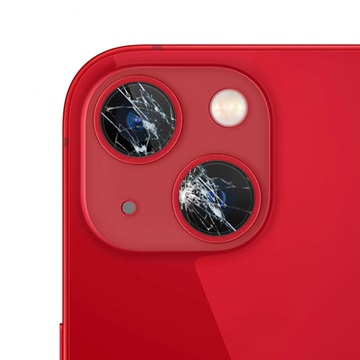 Reparasjon av iPhone 13 mini Kamera Linse Glass - Rød