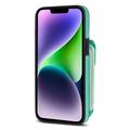 iPhone 14 Alt-i-ett-deksel med lommebok og stropp - Mynte