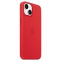 iPhone 14 Apple Silikondeksel med MagSafe MPRW3ZM/A (Åpen Emballasje - Utmerket) - Rød