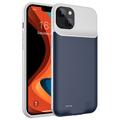 iPhone 14 Backup Ladedeksel - 7000mAh - Mørkeblå / Grå