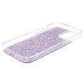 iPhone 14 Glitter Flakes TPU-deksel - Lilla