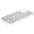 iPhone 14 Glitter Flakes TPU-deksel - Sølv