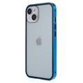iPhone 14 Magnetisk Deksel med Herdet Glass - Blå