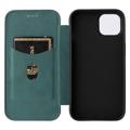 iPhone 14 Plus Flip-deksel - Karbonfiber - Grønn