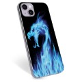 iPhone 14 Plus TPU-deksel - Blå Flamme Drage