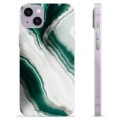 iPhone 14 Plus TPU-deksel - Smaragdmarmor