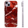 iPhone 14 Plus TPU-deksel - Rød Marmor