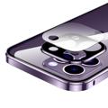 iPhone 14 Pro Magnetic Deksel med Herdet Glass - Lilla