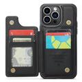 iPhone 14 Pro Max Caseme C22 etui RFID-kortlommebok - Svart