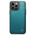 iPhone 14 Pro Max Caseme C22-etui RFID-kortlommebok - Grønn